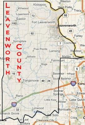 Leavenworth County Map
