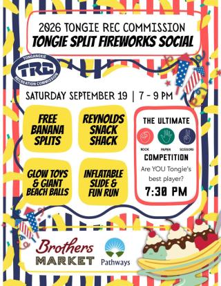 Tongie Split Fireworks Social