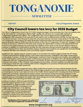 newsletter front page 2025 Fall Edition