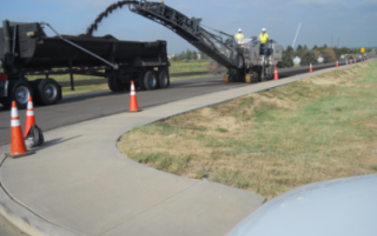street maintenance work milling machine